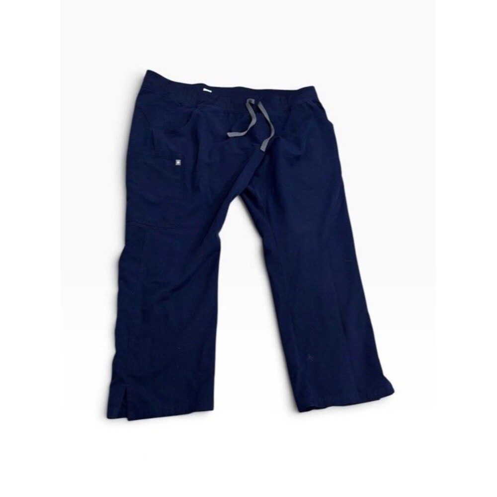 FIGS Women's Kade Straight-Leg Scrub Pants Navy Blue XXL P Technical Collection